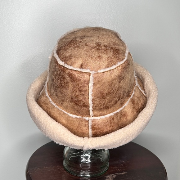 Anthropologie NWT $54 Wyeth Sherpa-Lined Bucket Hat - Picture 4 of 8